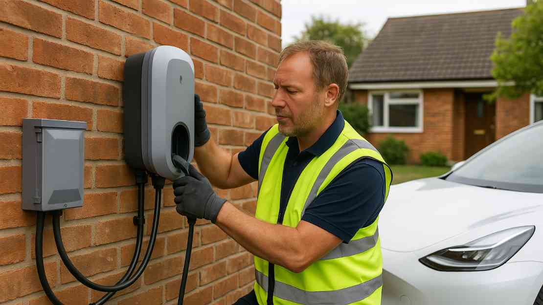 Home EV charging point installation