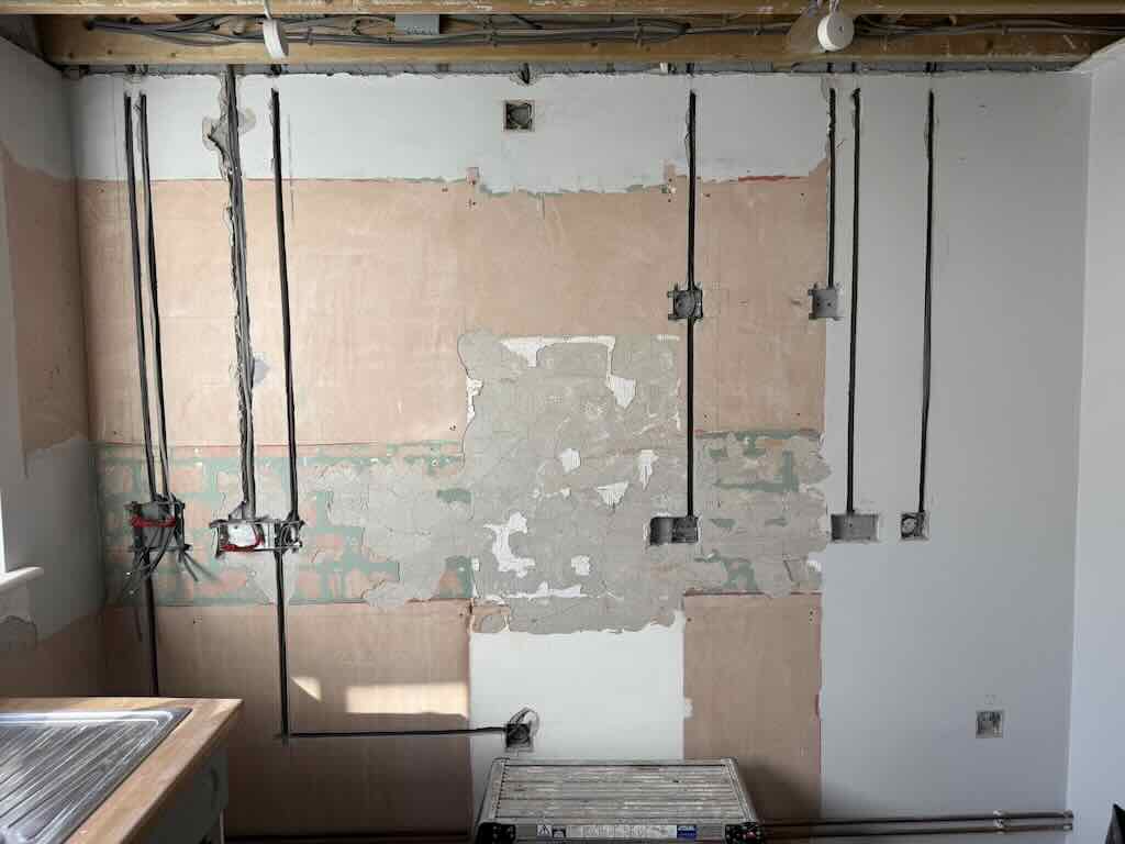 Completed electrical installation by Elite Electrical